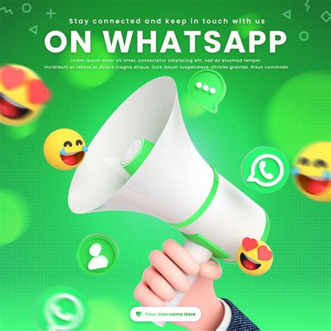 Whatsapp Social Media Beitragsvorlage Mit Social Networking Logos Und