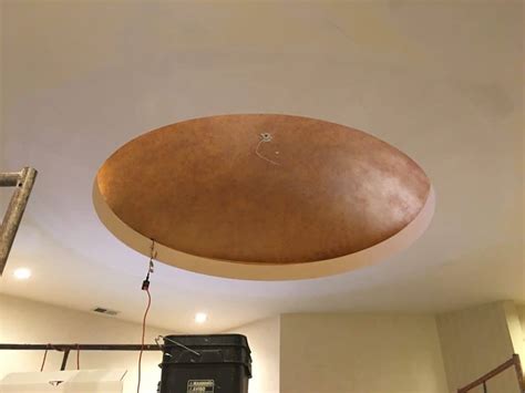 Bronze Metallic Ceiling Paint Shelly Lighting