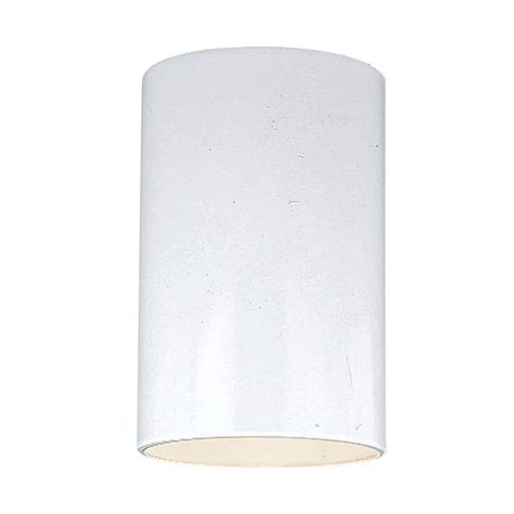 Sea Gull Lighting Outdoor Cylinder Collection 1 Light White Outdoor