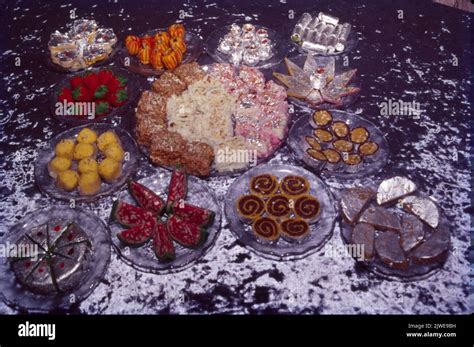 Different Types Of Sweets Stock Photo Alamy