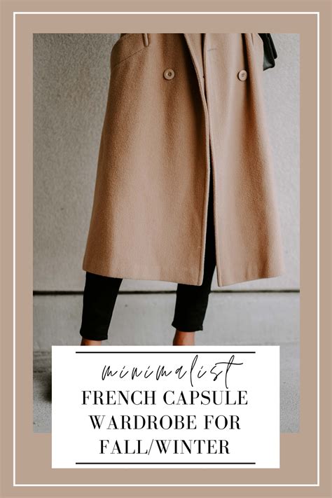 Minimalist French Capsule Wardrobe For Fall Winter My Chic Obsession