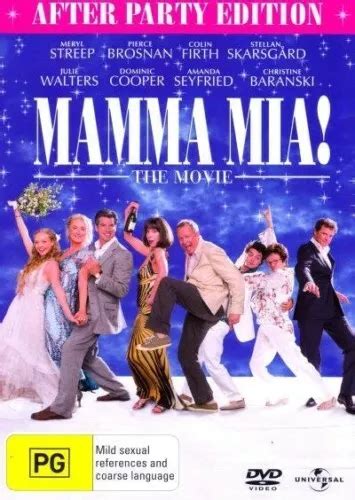 Mamma Mia The Movie Dvd Disc After Party Edition Brand New Sealed