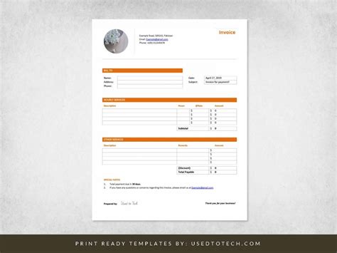 Professional invoice format in word - nestsadeba