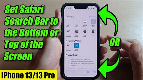 IPhone 13 13 Pro How To Set Safari Search Bar To The Bottom Or Top Of