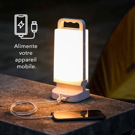 Lampe Solaire Camping Rechargeable Lanterne Camping R Glable