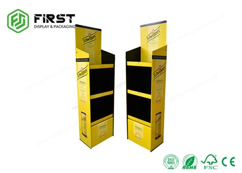 Cmyk Printing Corrugated Cardboard Menampilkan Stand Custom Design