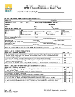 Fillable Online Vaccine Information Fact Sheet For Recipients And