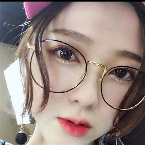 New Korean Style Luxury Vintage Round Glasses Women Eyeglasses Clear