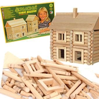 Jeu De Construction Chalet En Bois Vario Massive Pcs Enfants Ans