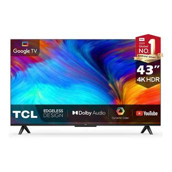 Shop TCL 43" 4K Google Smart LED TV, 43P637 Online - ACE UAE