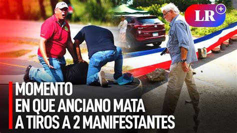 Un HOMBRE MATÓ a TIROS a 2 MANIFESTANTES que BLOQUEABAN una CARRETERA