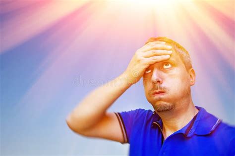 A Very Hot Day Stock Photo Image Of Effort Face People