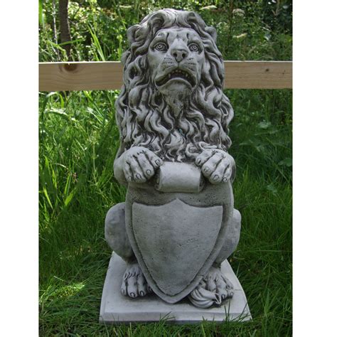 Large Lion Garden Statue Pair - Onefold Ltd