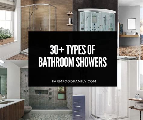 30 Different Types Of Bathroom Showers Shapes Materials Styles