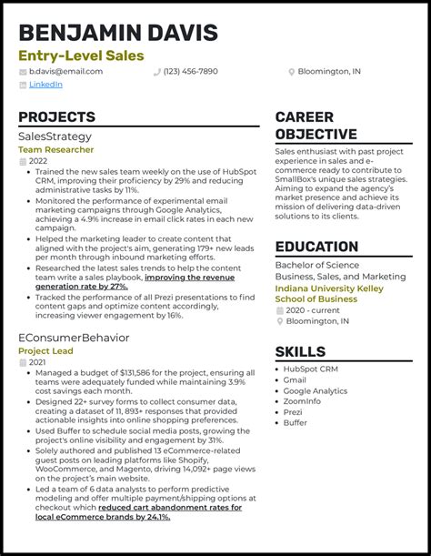 5 Entry Level Sales Resume Examples For 2024