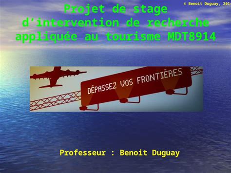 Ppt Benoit Duguay Projet De Stage Dintervention De Recherche