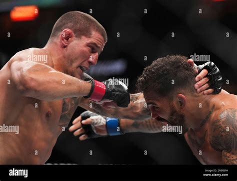 Eryk Anders Right And Marc Andre Barriault Fight During A