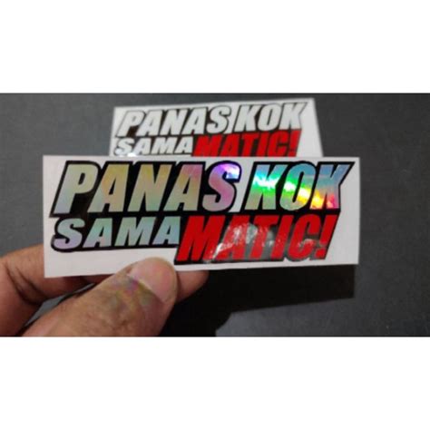 Jual Sticker Cutting Stiker Panas Kok Sama Matic Shopee Indonesia