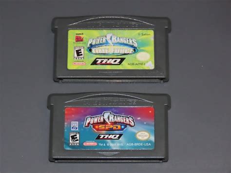 Power Rangers Gameboy Advance Games Loose Nintendo Gba Video Etsy