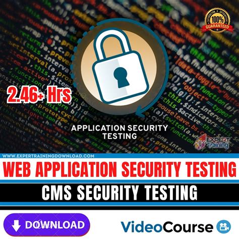 Web Application Security Testing Cms Security Testing Expert Training