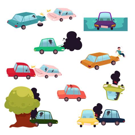 Royalty Free Rear End Car Accident Clip Art Vector Images