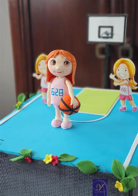 Basketball Princess Decorated Cake By Ms V Cakesdecor