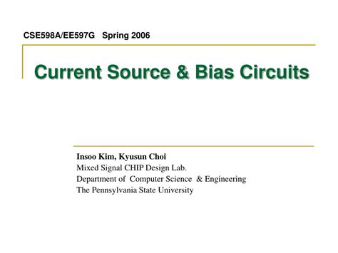 Ppt Current Source Bias Circuits Powerpoint Presentation Free