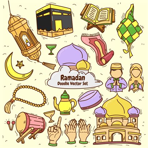 Illustration Graphic Vector Of Islamic Ramadan Kareem Doodle 8321320