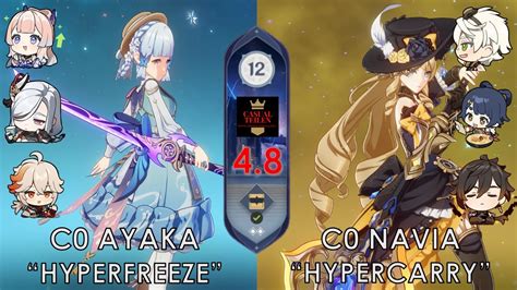 NUEVO ABISMO 5 0 4 8 C0 Ayaka Hyperfreeze C0 Navia Hypercarry