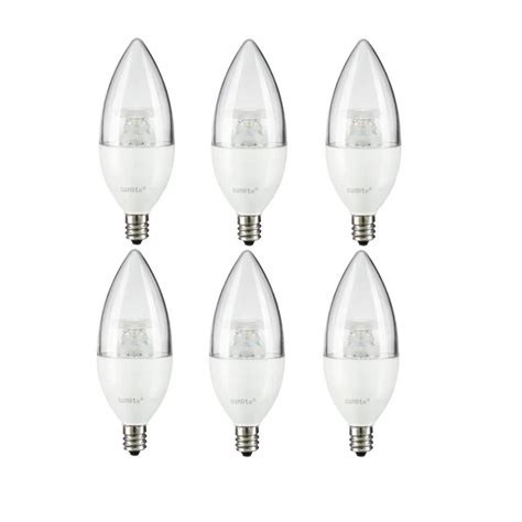 Sunlite 40 Watt Equivalent B11 Energy Star And Dimmable Decorative Candelabra E12 Base Led Light