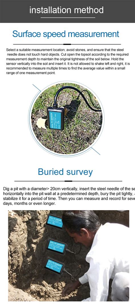Soil Ph Sensor Ph Analyzer Wired Mode Analog Rs485/0-5v/4-20ma For ...