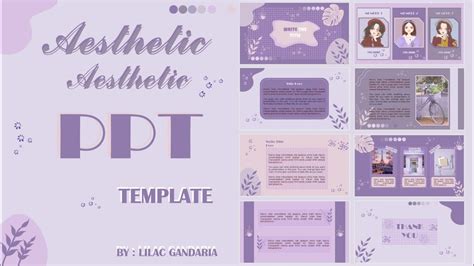 Aesthetic Ppt Template Animated Slide Easy Simple Free Template