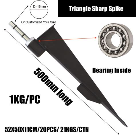 Triangle Sharp Spike Precision Crafted And Robust Ground Anchor