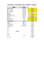 Calculation of Restriction Orifice Diameter and Sparger - Mass | Course ...