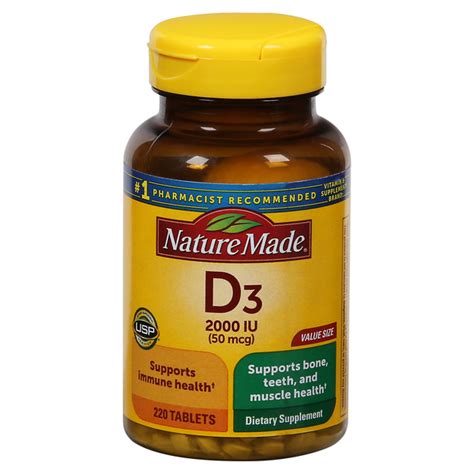 Save On Nature Made D3 2000 Iu Dietary Supplement Tablets Order Online Delivery Stop And Shop