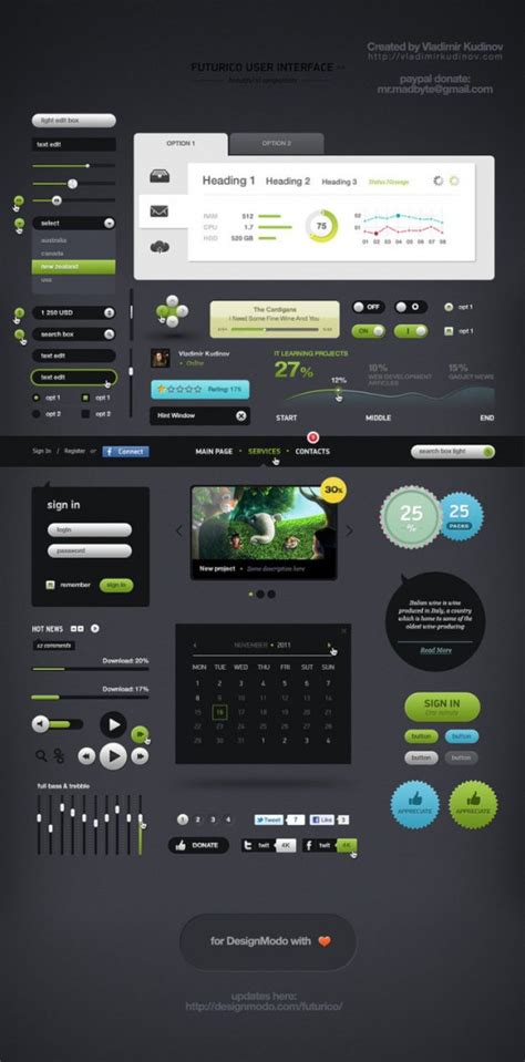 Free Professional Psd Ui Web Design Elements Tutorialchip