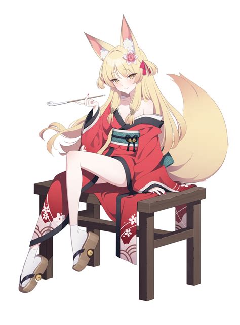 7peach Animal Ears Kimono Kitsune Loli No Bra Open Shirt Skirt Lift