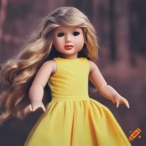 American Girl Doll Resembling Taylor Swift In Her Fearless Era Wearing