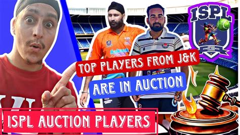 Ispl Auction Players List Indian Street Premier League Cricket With