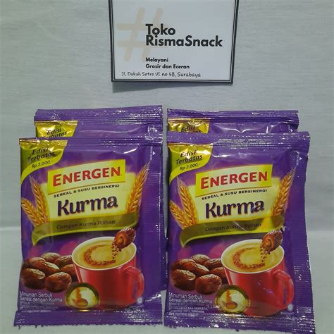 Jual Energen Kurma Edisi Terbaru Sachet Rtg 10pcs X 30gr Shopee