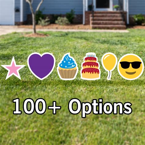 Emoji Yard Signs 100 Emojis Free Shipping Tv