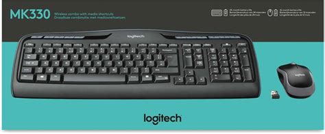 Logitech Mk330 Wireless Keyboard And Mouse Combo Azerty French Layout Black Buy Best Price