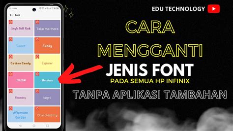 Cara Mengganti Font Pada Semua Hp Infinix Jadi Ios Tanpa Aplikasi Edu