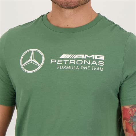 Camiseta Puma Mercedes Amg Petronas Mapf Logo Verde Compre Agora