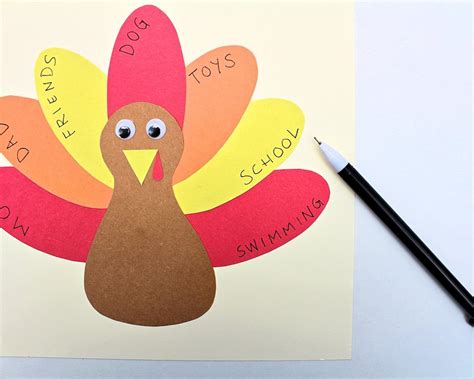 Free Printable Thankful Turkey Craft Template for Kids - The Craft-at ...