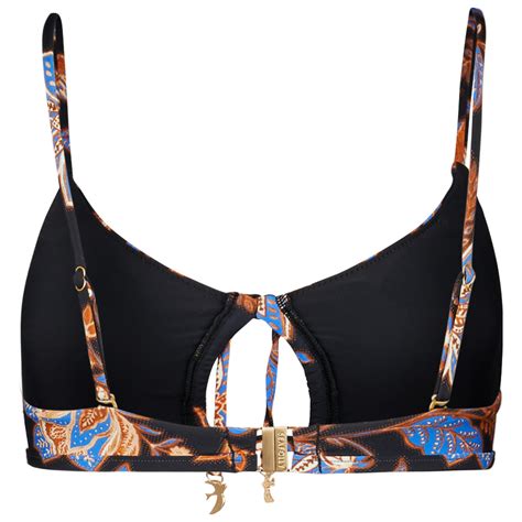 Seafolly Silkroad Drawstring Keyhole Bralette Bikini Top Women S