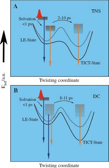 Schematic Potential Energy Curves Along The Reaction Coordinate