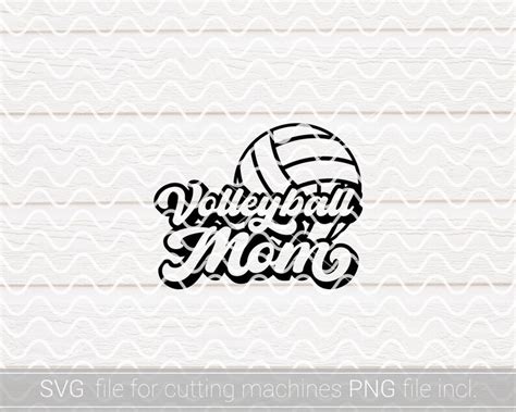 Volleyball Mom Svg Png Volleyball Game Day Svg Volleyball Etsy