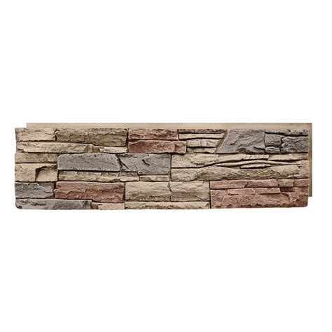 Genstone Stacked Stone Panel 32 Sq Ft Desert Sunrise Faux Stone Veneer G2ssdshp At