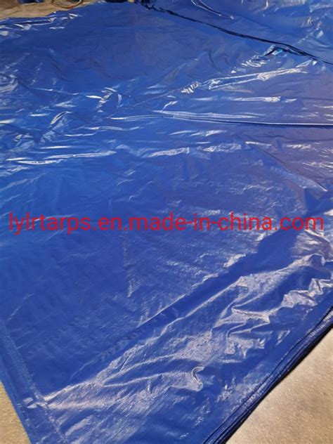 Double Dark Blue PE Tarpaulin Sheet China PE Tarpaulin And Tarpaulin